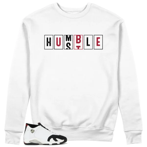 Air Jordan 14 Black Toe 2024 - Hustle Humble Sweatshirt