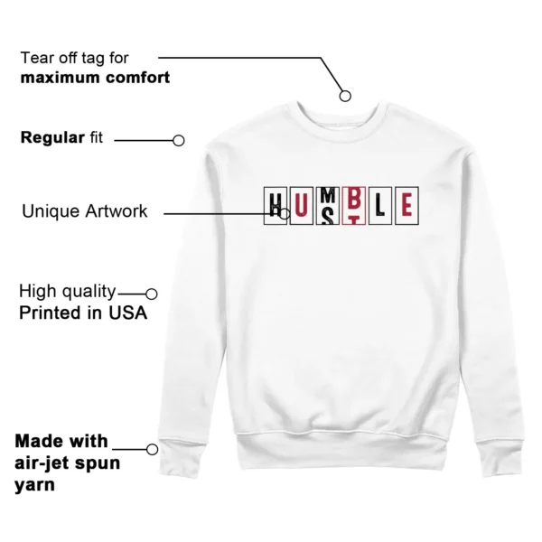 Air Jordan 14 Black Toe 2024 - Hustle Humble Sweatshirt Features