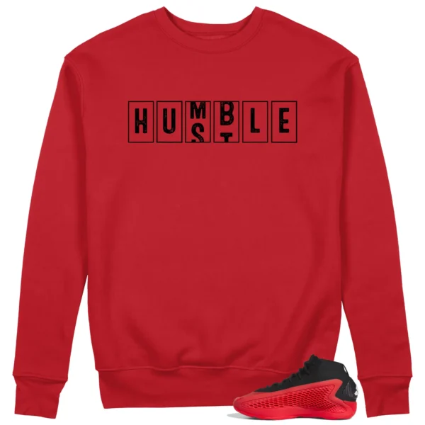 adidas Anthony Edwards 1 Pure Ruby - Hustle Humble Sweatshirt