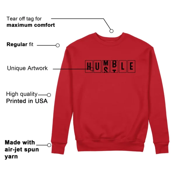 adidas Anthony Edwards 1 Pure Ruby - Hustle Humble Sweatshirt Features