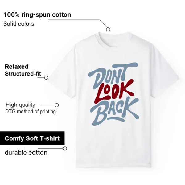 Jordan 1 Low Blue Dune Red Style: Don't Look Back Shirt Features