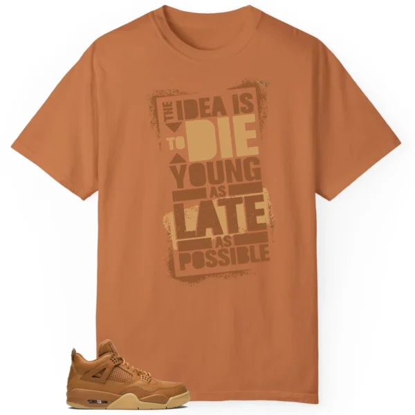 Die Young MatchShirt to Style Jordan 4 Retro Ginger Wheat