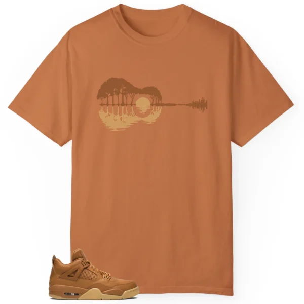 Guitar Shirt for Jordan 4 Retro Ginger Wheat Sneaker