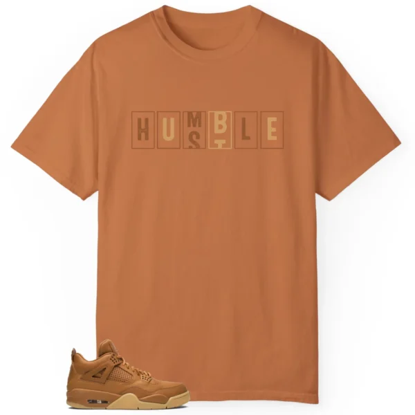 Jordan 4 Retro Ginger Wheat - Hustle Humble T-Shirt