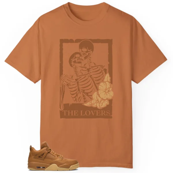 Lovers Tee for Jordan 4 Retro Ginger Wheat Sneakers