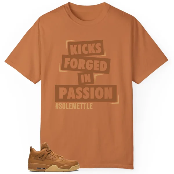 Passion Kicks Tee - Perfect Match for Jordan 4 Retro Ginger Wheat