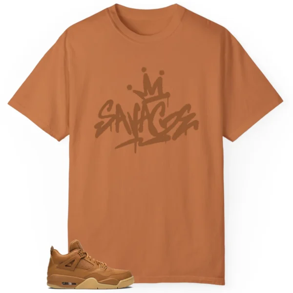 Savage Style Shirt for Jordan 4 Retro Ginger Wheat Lovers