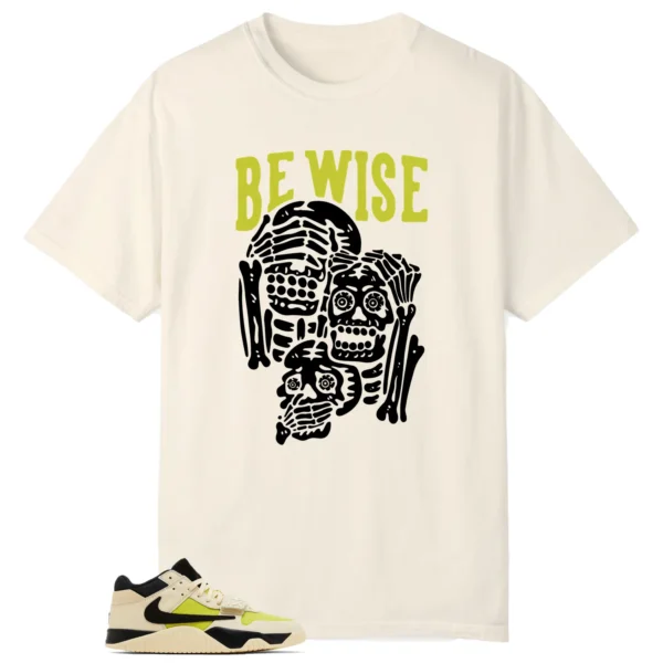 Jordan Jumpman x Travis Scott Bright Cactus 'Be Wise' Matching Shirt