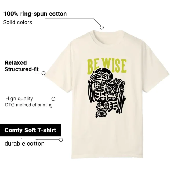 Jordan Jumpman x Travis Scott Bright Cactus 'Be Wise' Matching Shirt Features