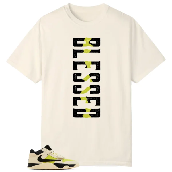 Blessed Tee | Jordan Jumpman x Travis Scott Bright Cactus Matchshirt