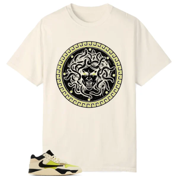 Medusa Tee for Jordan Jumpman x Travis Scott Bright Cactus Kicks