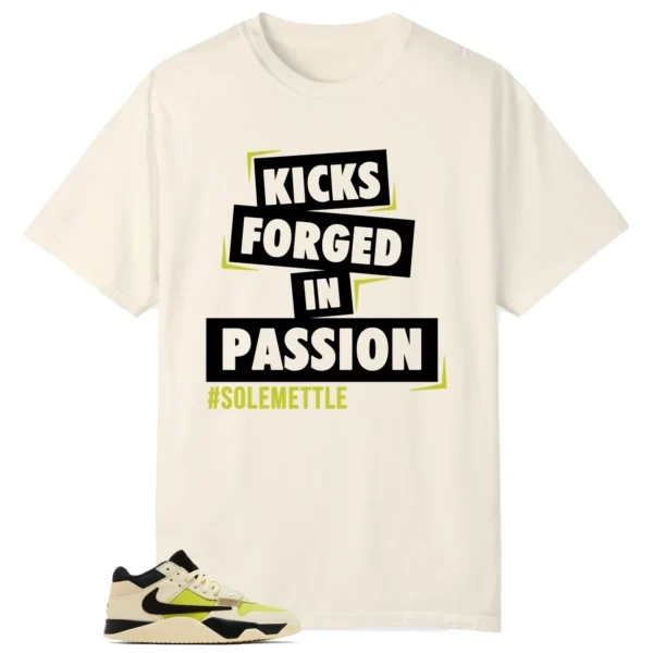 Passion Kicks Tee - Perfect Match for Jordan Jumpman x Travis Scott Bright Cactus