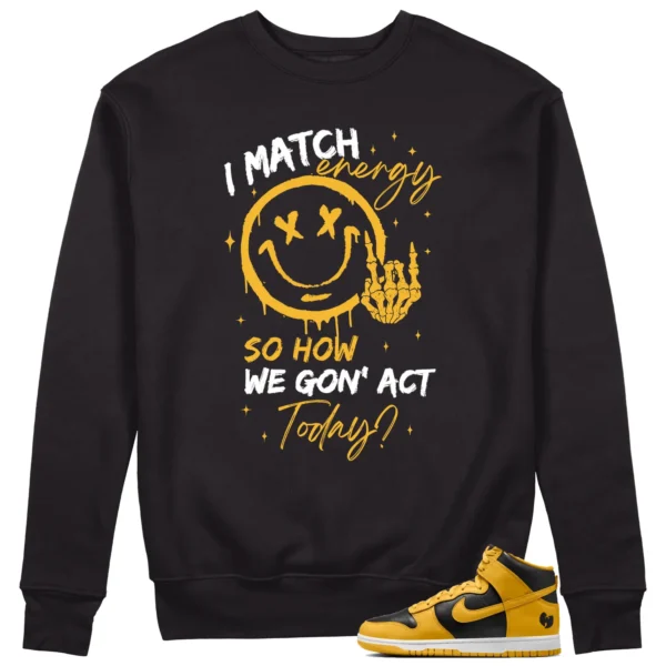 Nike Dunk High x Wu-Tang Clan Matching Sweatshirt - Match Energy