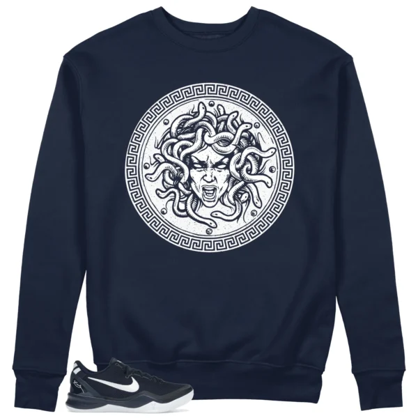 Medusa Sweatshirt for Nike Kobe 8 Protro College Navy Kicks