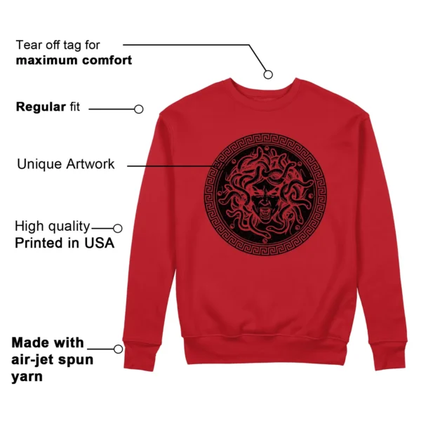 Medusa Sweatshirt for adidas Anthony Edwards 1 Pure Ruby Kicks Features