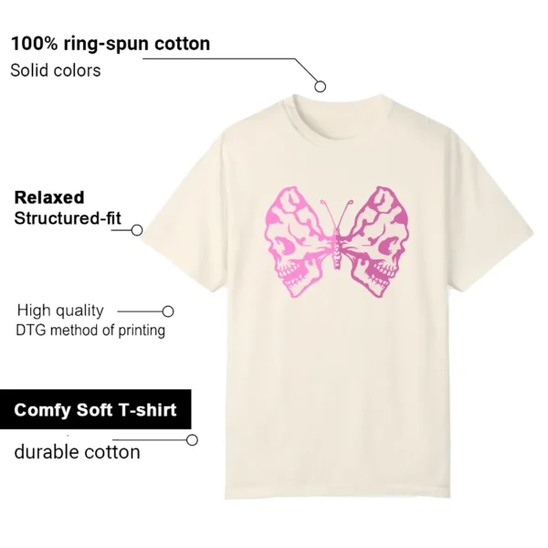 Butterfly Skulls Shirt for New Balance 1000 Tan Pink Fans Features