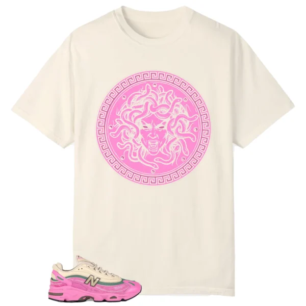 Medusa Tee for New Balance 1000 Tan Pink Kicks