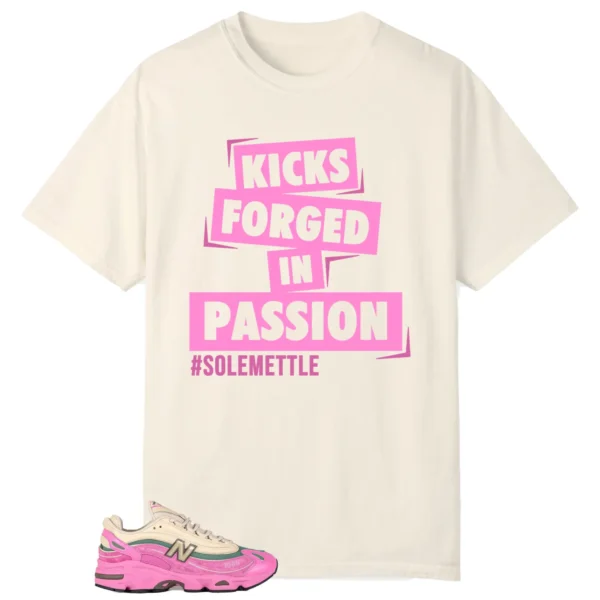 Passion Kicks Tee - Perfect Match for New Balance 1000 Tan Pink