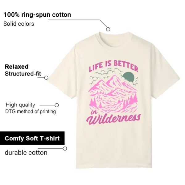 Wilderness Tee - Perfect with New Balance 1000 Tan Pink Features