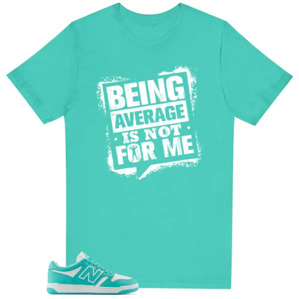 Average Not Me Tee Matches New Balance 480 Airyteal Sneaker