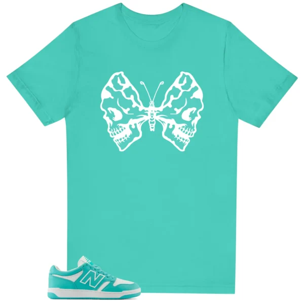 Butterfly Skulls Shirt for New Balance 480 Airyteal Fans