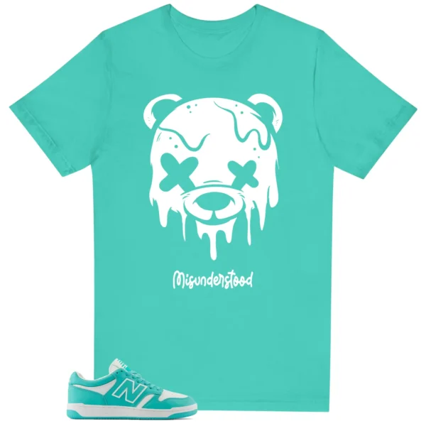 New Balance 480 Airyteal Matching Tee - Drippy Bear Graphic