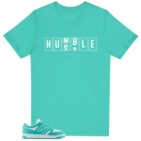 New Balance 480 Airyteal - Hustle Humble T-Shirt