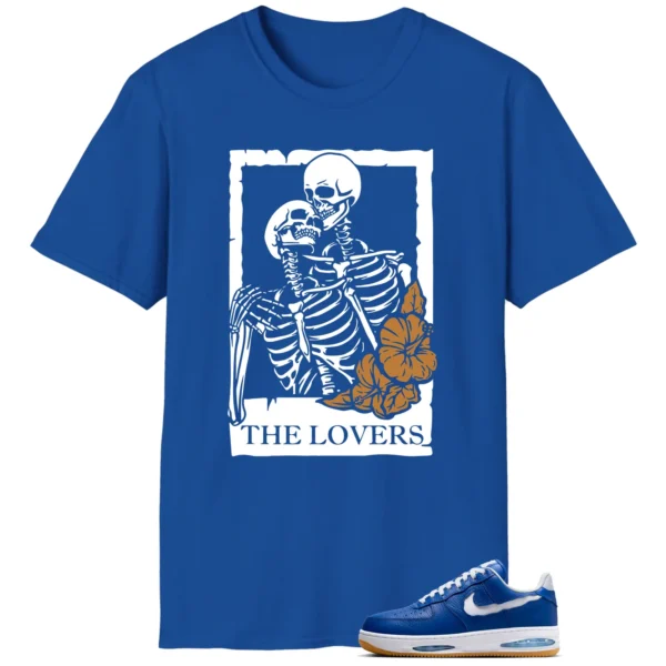 Lovers Tee for Nike Air Force 1 Low Evo Team Royal Sneakers