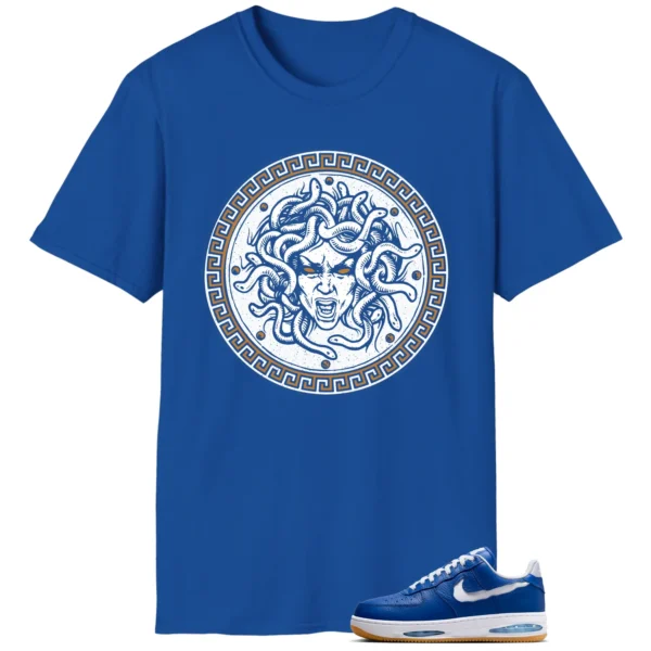 Medusa Tee for Nike Air Force 1 Low Evo Team Royal Kicks