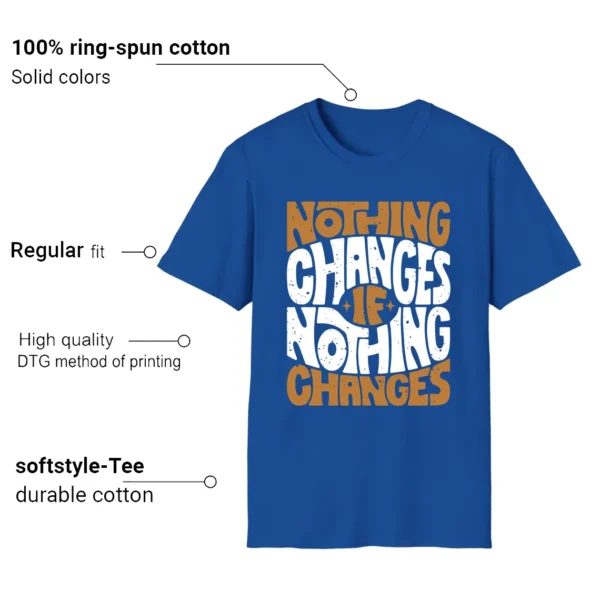 Nike Air Force 1 Low Evo Team Royal Style: Nothing Changes Tee Features