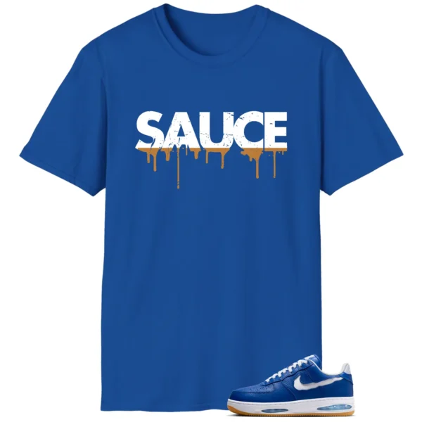 Sauce Tee to Match Your Nike Air Force 1 Low Evo Team Royal