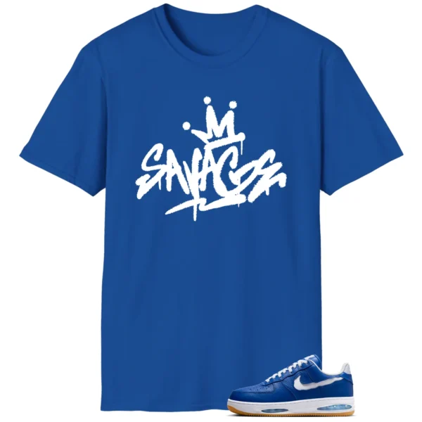 Savage Style Shirt for Nike Air Force 1 Low Evo Team Royal Lovers