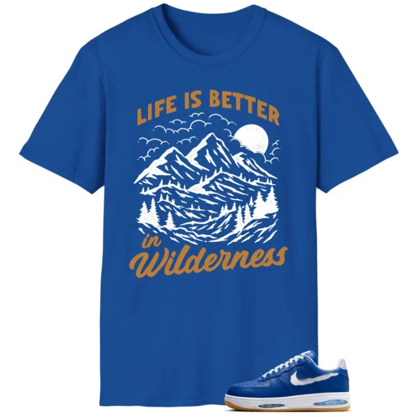 Wilderness Tee - Perfect with Nike Air Force 1 Low Evo Team Royal