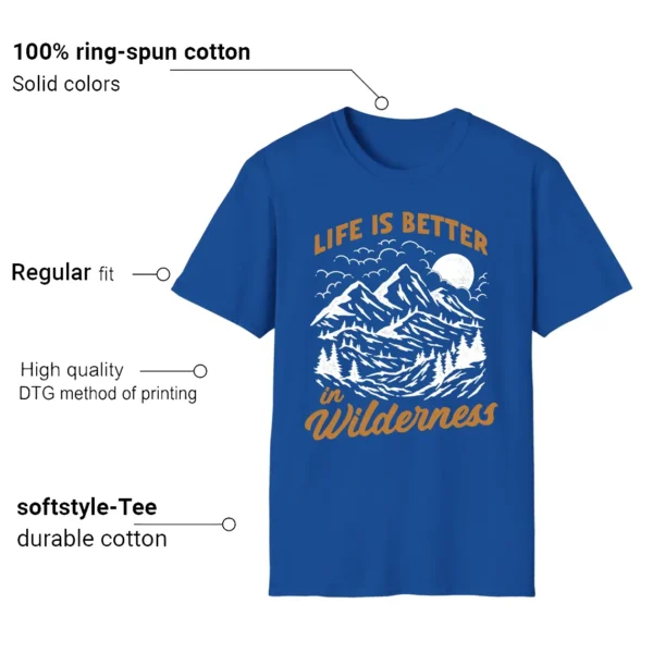 Wilderness Tee - Perfect with Nike Air Force 1 Low Evo Team Royal Features