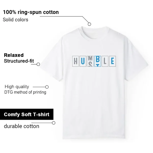 Nike Air Force 1 Low Grey University Blue - Hustle Humble T-Shirt Features