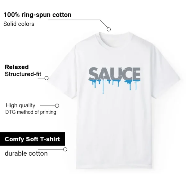 Sauce Tee to Match Your Nike Air Force 1 Low Grey University Blue Features