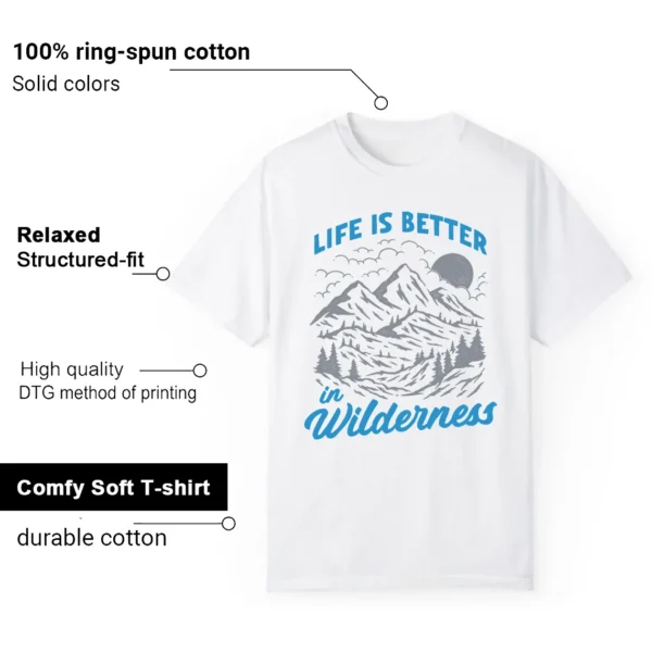 Wilderness Tee - Perfect with Nike Air Force 1 Low Grey University Blue Features