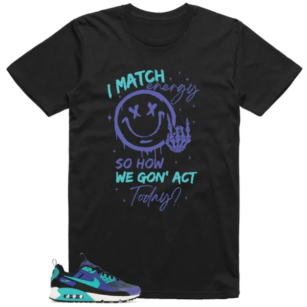 Nike Air Max 90 Drift Persian Violet Matching Tee Shirt - Match Energy