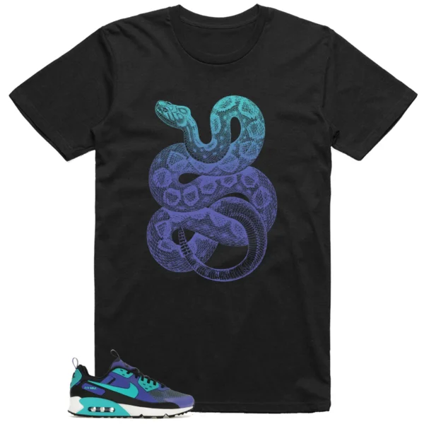 Python Snake Shirt for Nike Air Max 90 Drift Persian Violet Sneaker