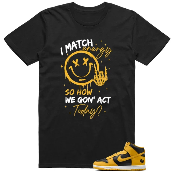 Nike Dunk High x Wu-Tang Clan Matching Tee Shirt - Match Energy