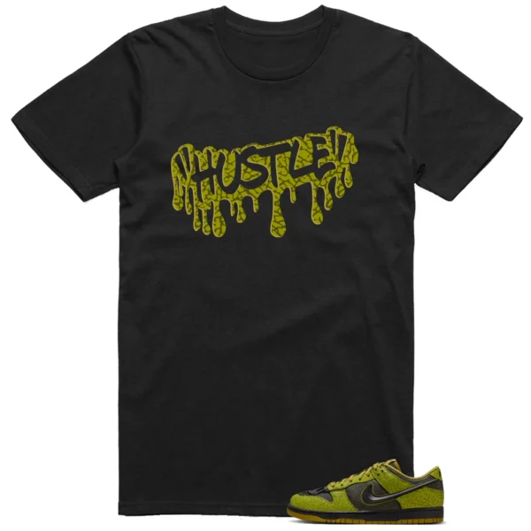 Hustle Drip Tee Matching Nike Dunk Low Halloween Skull