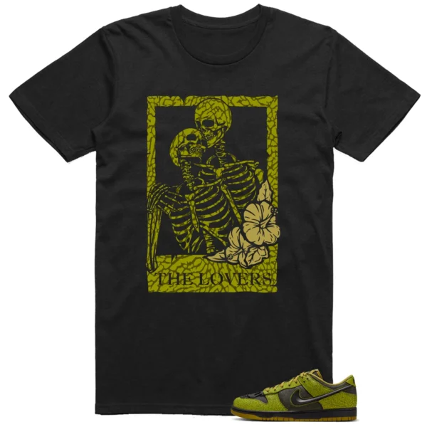 Lovers Tee for Nike Dunk Low Halloween Skull Sneakers