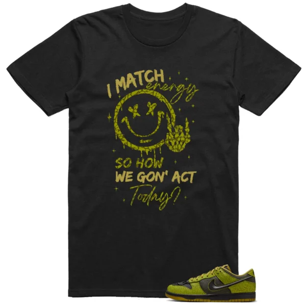 Nike Dunk Low Halloween Skull Matching Tee Shirt - Match Energy