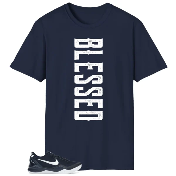 Blessed Tee | Nike Kobe 8 Protro College Navy Matchshirt