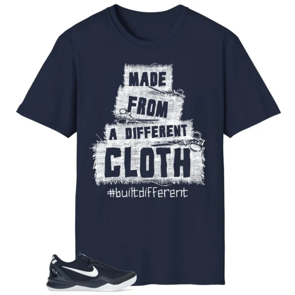 Built Different Tee for Nike Kobe 8 Protro College Navy