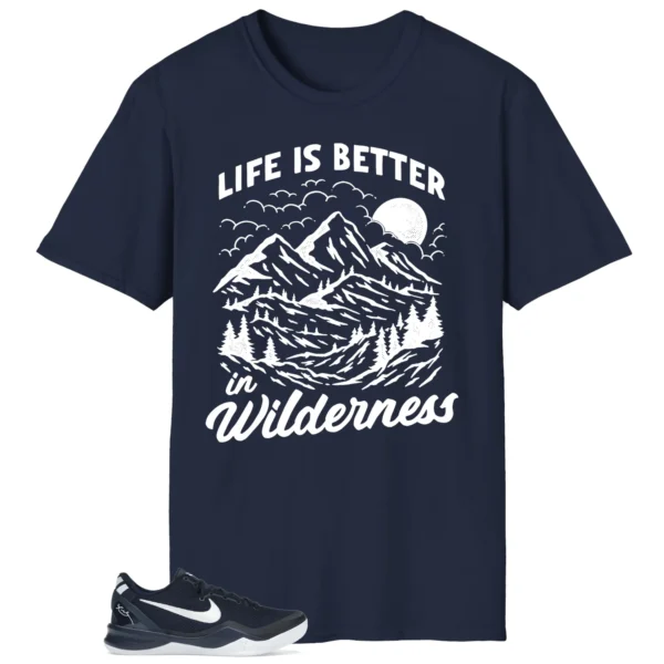 Wilderness Tee - Perfect with Nike Kobe 8 Protro College Navy