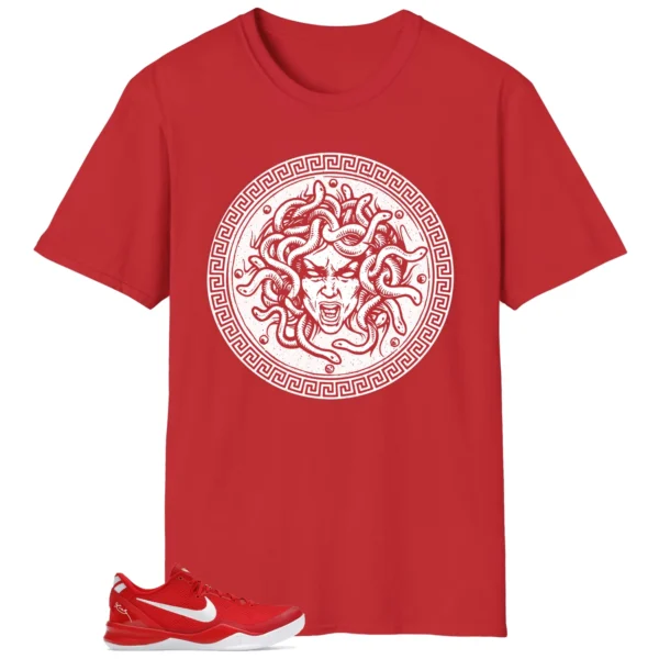 Medusa Tee for Nike Kobe 8 Protro University Red Kicks