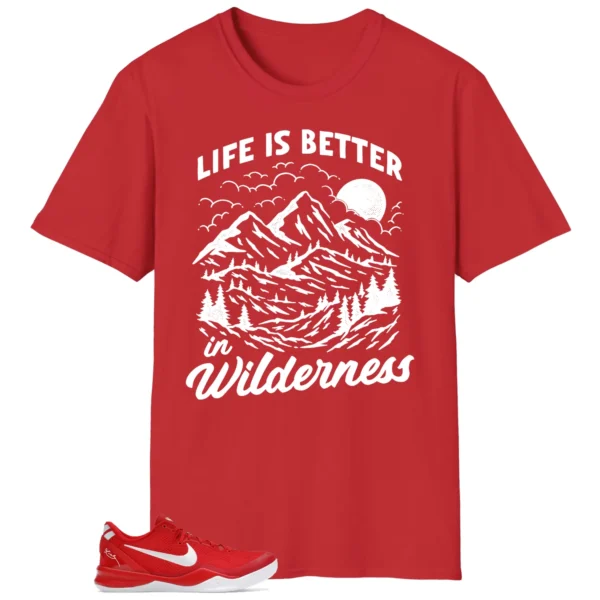 Wilderness Tee - Perfect with Nike Kobe 8 Protro University Red