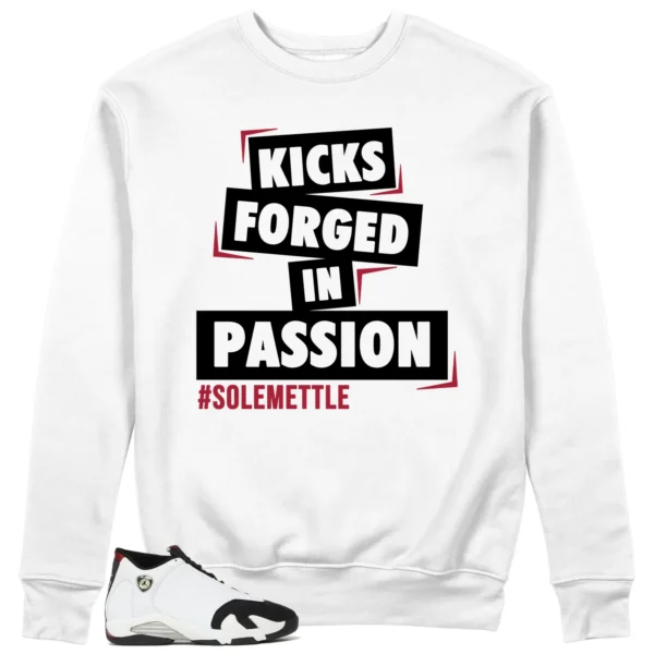 Passion Kicks Sweatshirt - Perfect Match for Air Jordan 14 Black Toe 2024