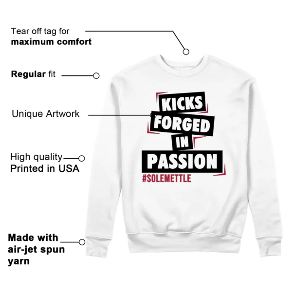 Passion Kicks Sweatshirt - Perfect Match for Air Jordan 14 Black Toe 2024 Features